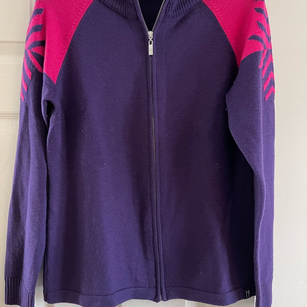 Neve designs full zip womens wool sweater size XL